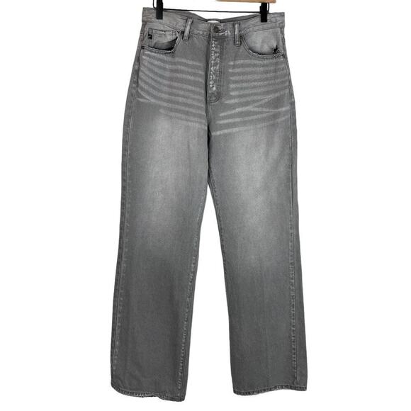 KanCan Alessia Ultra High Rise 90's Flare Jeans In Gray KC7373LG Size 9/28 - Picture 1 of 11